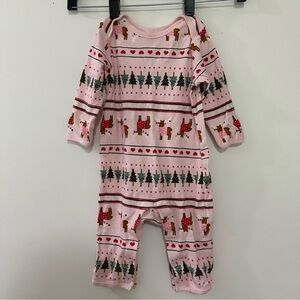 Old Navy Christmas Long Sleeve Uni-sex One Piece Outfit 6-12‎ Month bundle of 2